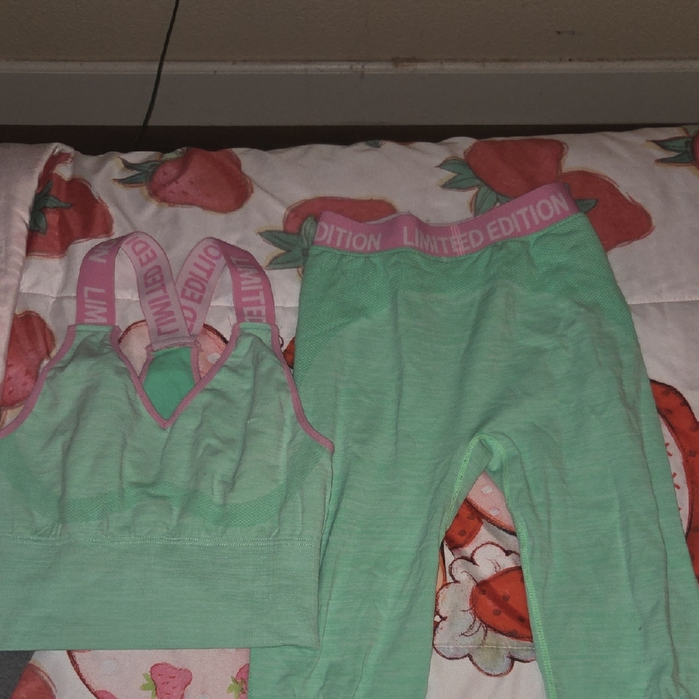 Mint Green Matching Active Wear Set
